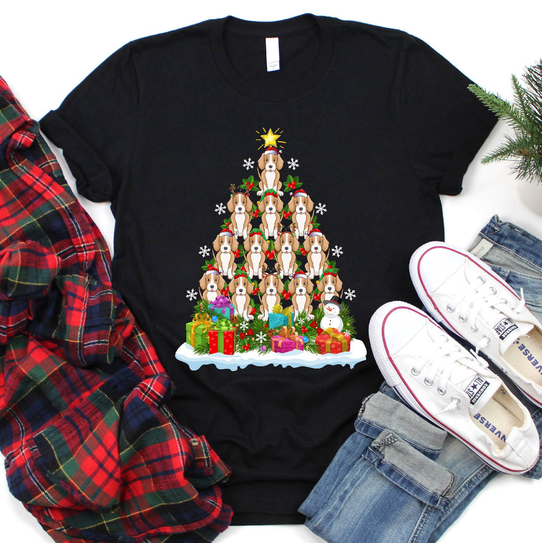 Foxhound Dog Christmas Tree Foxhound Xmas T-Shirt for Men Women Girls Kids