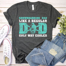 Load image into Gallery viewer, Mens Snowboarding Dad Like A Regular Dad Snowboarding Fathers Day T-Shirt
