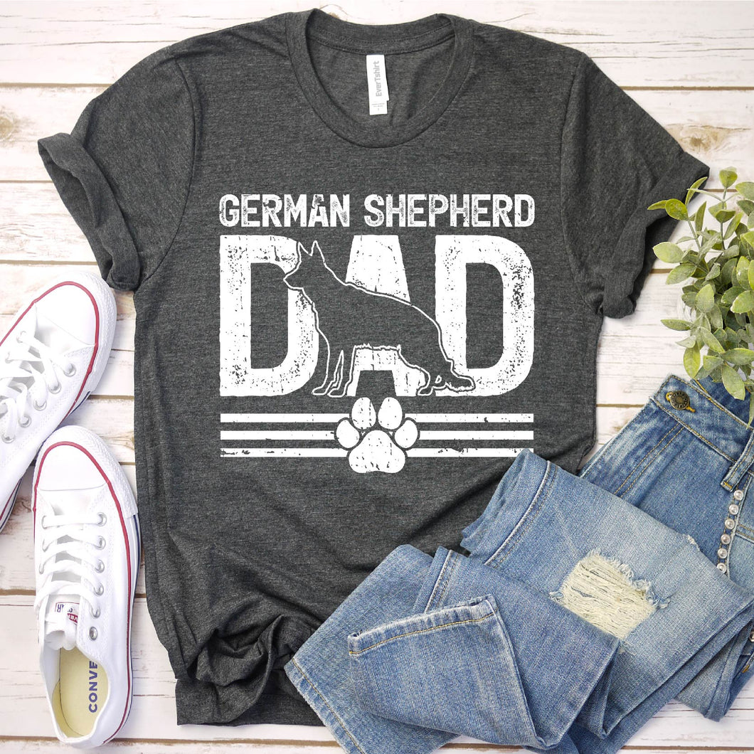 German Shepherd Dog Lover Shirt German Shepherd Dad Father's Day T-Shirt