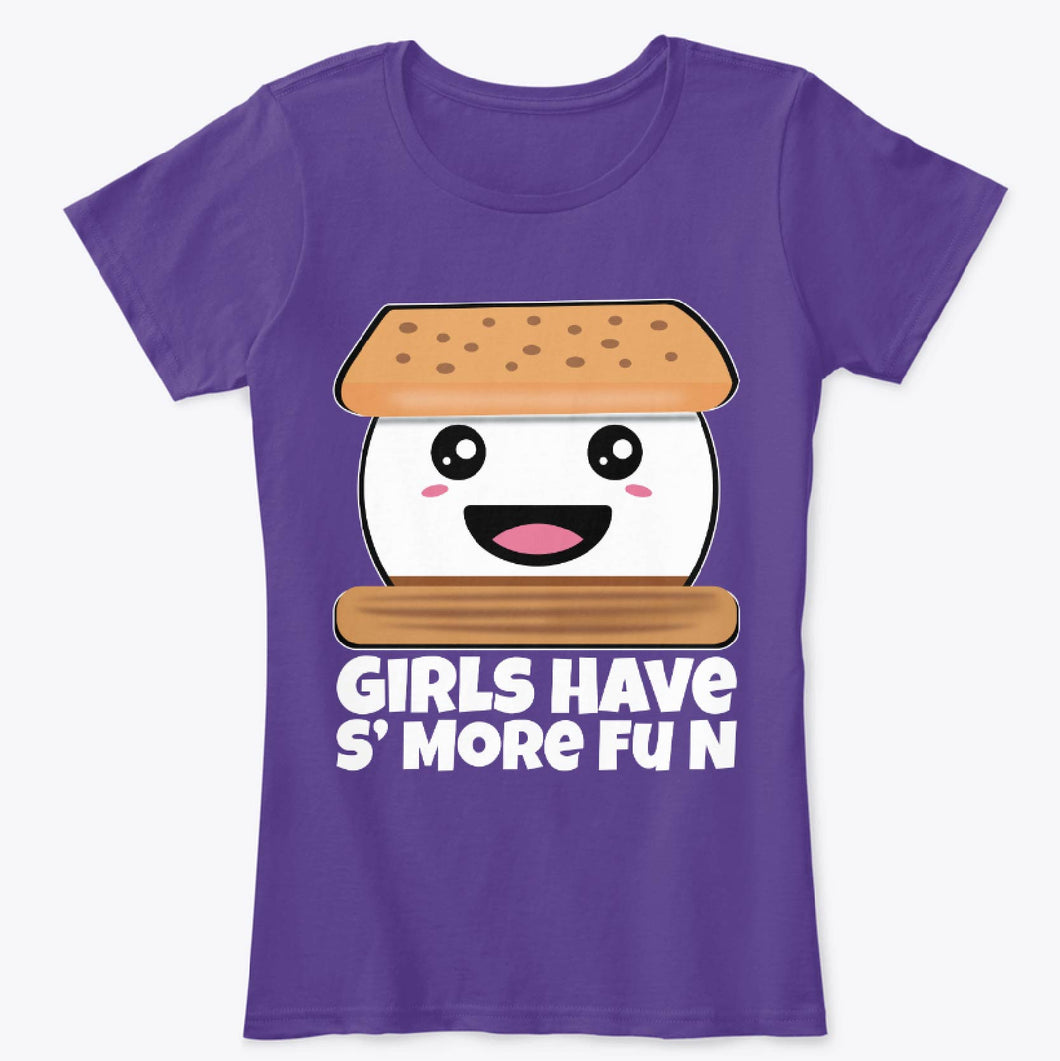 Cute Smores Camping Girls Have S'more Fun Camper T-Shirt