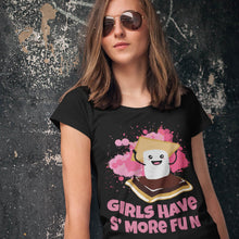 Load image into Gallery viewer, Funny Smores Camping Girls Have Smore Fun Camper Glamping T-Shirt
