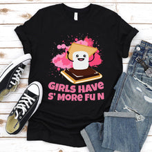 Load image into Gallery viewer, Funny Smores Camping Girls Have Smore Fun Camper Glamping T-Shirt
