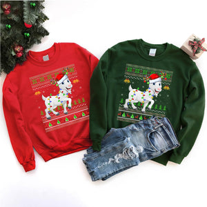 Ugly Goat Christmas Sweater Goat Xmas T-Shirt for Men Women Girls Kids