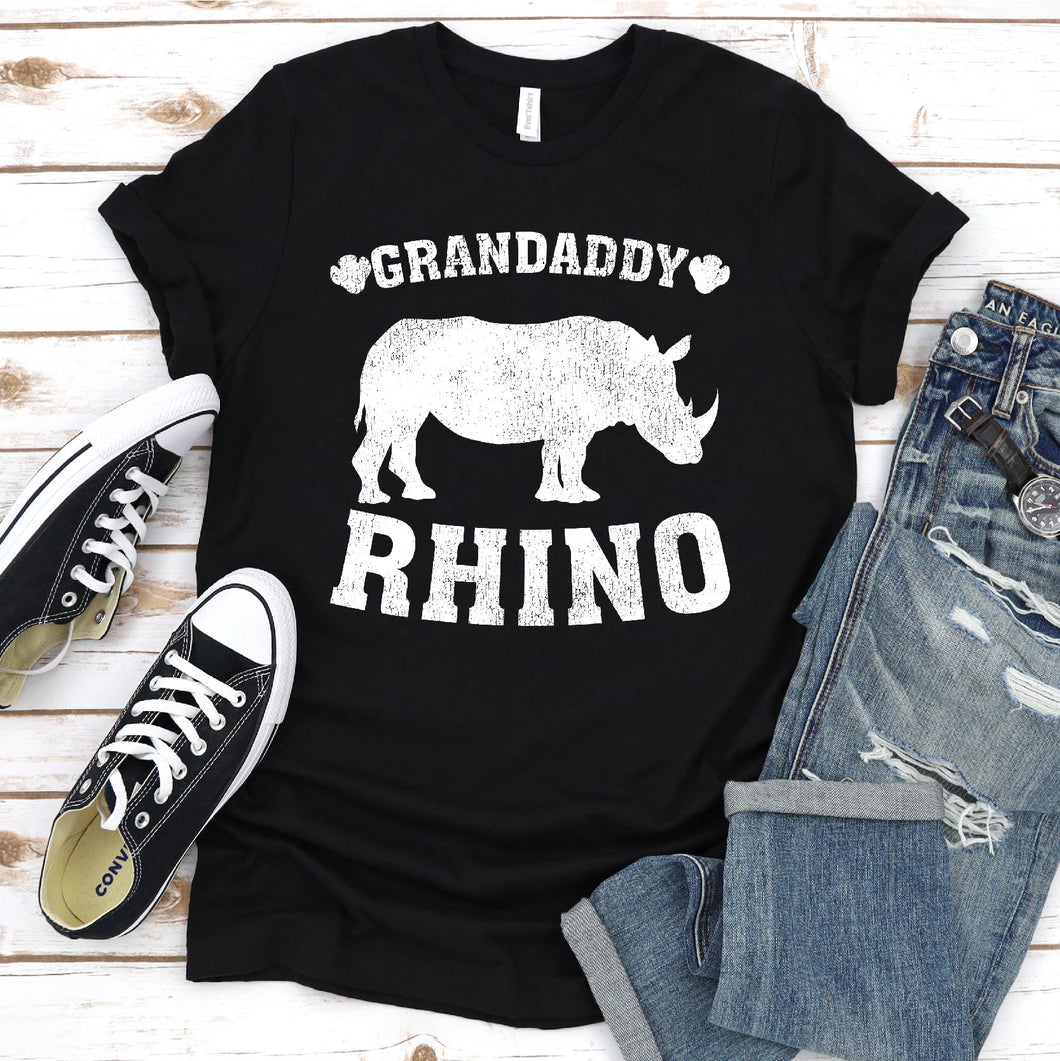 Grandaddy Rhino Shirt Grandaddy Rhino Father's Day T-shirt