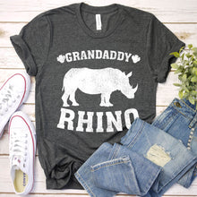 Load image into Gallery viewer, Grandaddy Rhino Shirt Grandaddy Rhino Father&#39;s Day T-shirt
