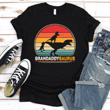 Load image into Gallery viewer, Grandaddysaurus Vintage Style T rex Dinosaur Grandaddy Saurus Father&#39;s Day T-shirt
