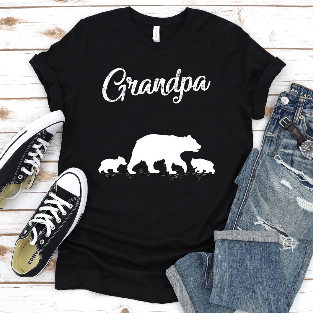 Bear Lover Funny Grandpa Bear Fathers Day T-shirt