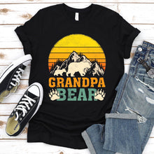 Load image into Gallery viewer, Bear Lover Shirt Grandpa Bear Fathers Day Vintage T-shirt
