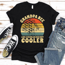 Load image into Gallery viewer, Men&#39;s Vintage Grandpa Bee Like A Regular Dad Bees Fathers Day T-Shirt
