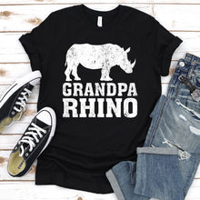 Load image into Gallery viewer, Rhino Lover Grandpa Rhino Father&#39;s Day T-shirt
