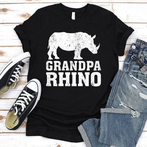 Rhino Lover Grandpa Rhino Father's Day T-shirt