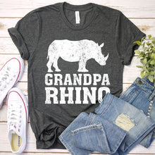 Load image into Gallery viewer, Rhino Lover Grandpa Rhino Father&#39;s Day T-shirt
