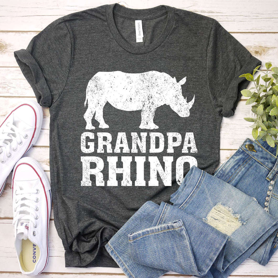 Rhino Lover Grandpa Rhino Father's Day T-shirt