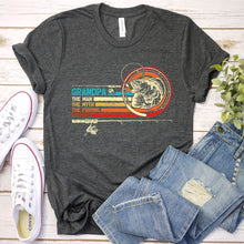 Load image into Gallery viewer, Grandpa The Man The Myth The Legend Father&#39;s Day Gift T-Shirt
