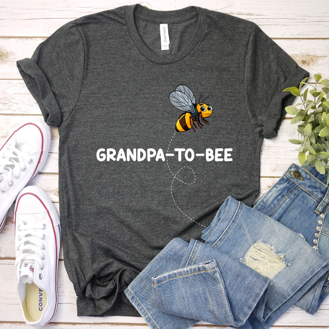 Men's Grandpa To Bee Honeybee Beekeeper New Grandpa Fathers Day T-Shirt