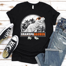 Load image into Gallery viewer, Grandpasaurus Vintage Style T-Rex Dinosaur Grandpa Saurus Father&#39;s Day T-shirt
