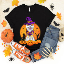 Load image into Gallery viewer, Akita Lovers Moon Pumpkin Akita Halloween T-Shirt
