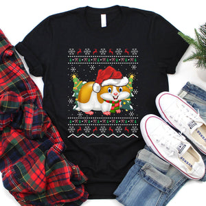 Hamster Lover Xmas Gift Ugly Hamster Christmas T-Shirt