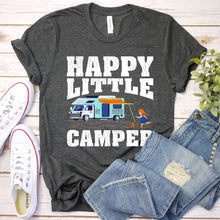 Load image into Gallery viewer, Happy Little Camper T-Shirt - Camping Graphic Tee
