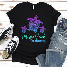 Load image into Gallery viewer, Summer Vacation Turtle Hermosa Beach California T-shirt
