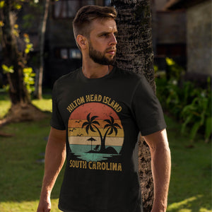 Vintage Summer Vacation Men Women Girls Hilton Head Island South Carolina T-shirt
