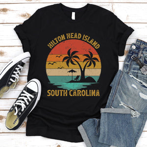 Vintage Summer Vacation Men Women Girls Hilton Head Island South Carolina T-shirt