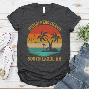 Vintage Summer Vacation Men Women Girls Hilton Head Island South Carolina T-shirt
