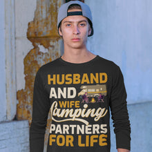 Load image into Gallery viewer, Husband And Wife Camping Partners For Life Couple T-Shirt
