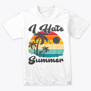 Vintage I Hate Summer Vacation t-shirt for Men Women And Kids Shirt