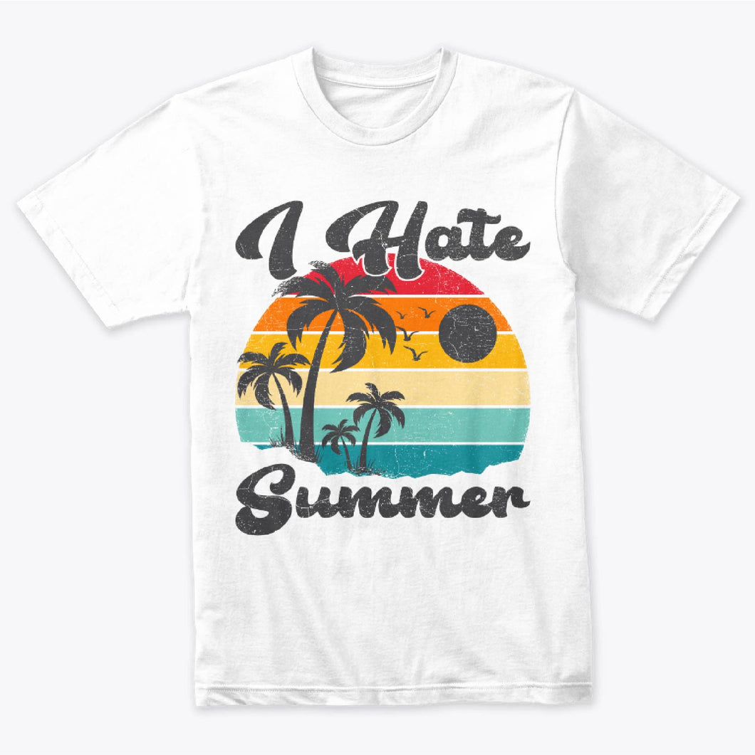 Vintage I Hate Summer Vacation t-shirt for Men Women And Kids Shirt