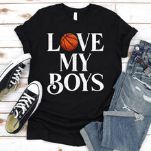 Load image into Gallery viewer, Love My Boys Basketball Shirt Basketball Fathers Day T-shirt
