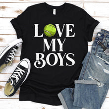 Load image into Gallery viewer, Love My Boys Tennis Shirt Tennis Fathers Day T-shirt
