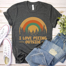 Load image into Gallery viewer, I Love Peeing Outside Vintage Camping Retro Hiking T-Shirt
