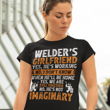 Load image into Gallery viewer, I Love Welding Shirt Welder&#39;s Girlfriend T-Shirt For Women
