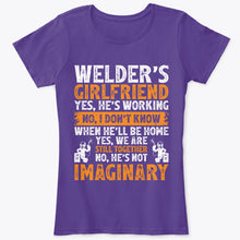 Load image into Gallery viewer, I Love Welding Shirt Welder&#39;s Girlfriend T-Shirt For Women

