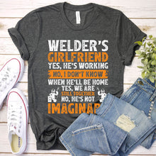 Load image into Gallery viewer, I Love Welding Shirt Welder&#39;s Girlfriend T-Shirt For Women
