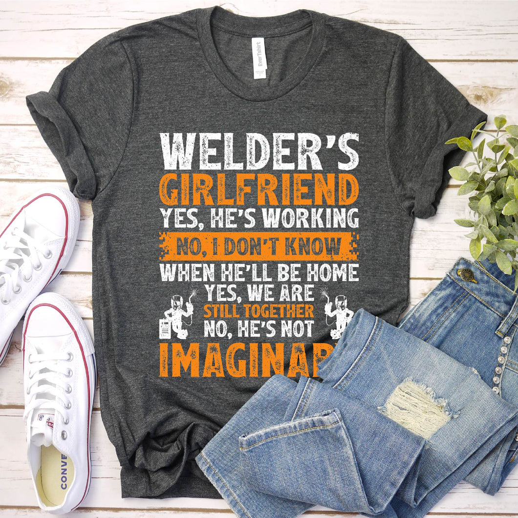 I Love Welding Shirt Welder's Girlfriend T-Shirt For Women
