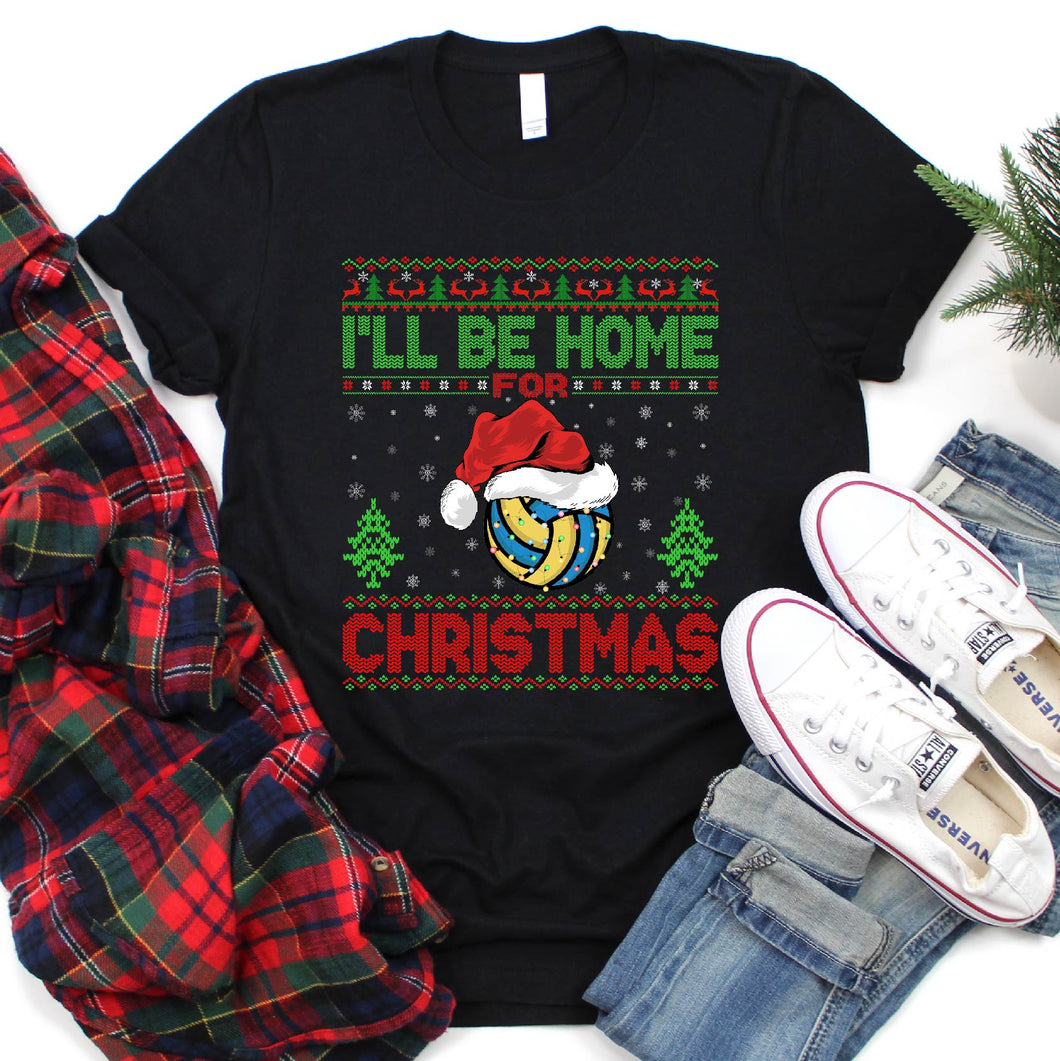 Volleyball Sports Lover Xmas Gift Ugly Volleyball Christmas T-Shirt