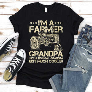 Men's I'm a Farmer Grandpa like a normal Grandpa just much cooler T-Shirt