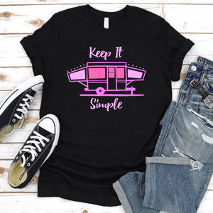 Keep It Simple Camping T-Shirt For Women