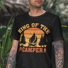 Load image into Gallery viewer, King Of The Camper Funny Quote Camping Saying T-Shirt
