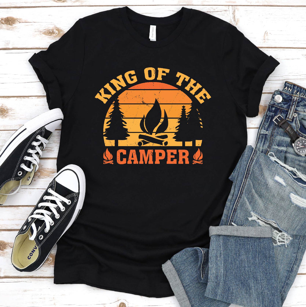 King Of The Camper Funny Quote Camping Saying T-Shirt