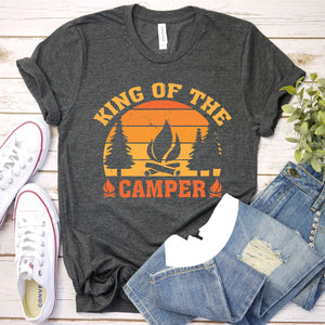 King Of The Camper Funny Quote Camping Saying T-Shirt