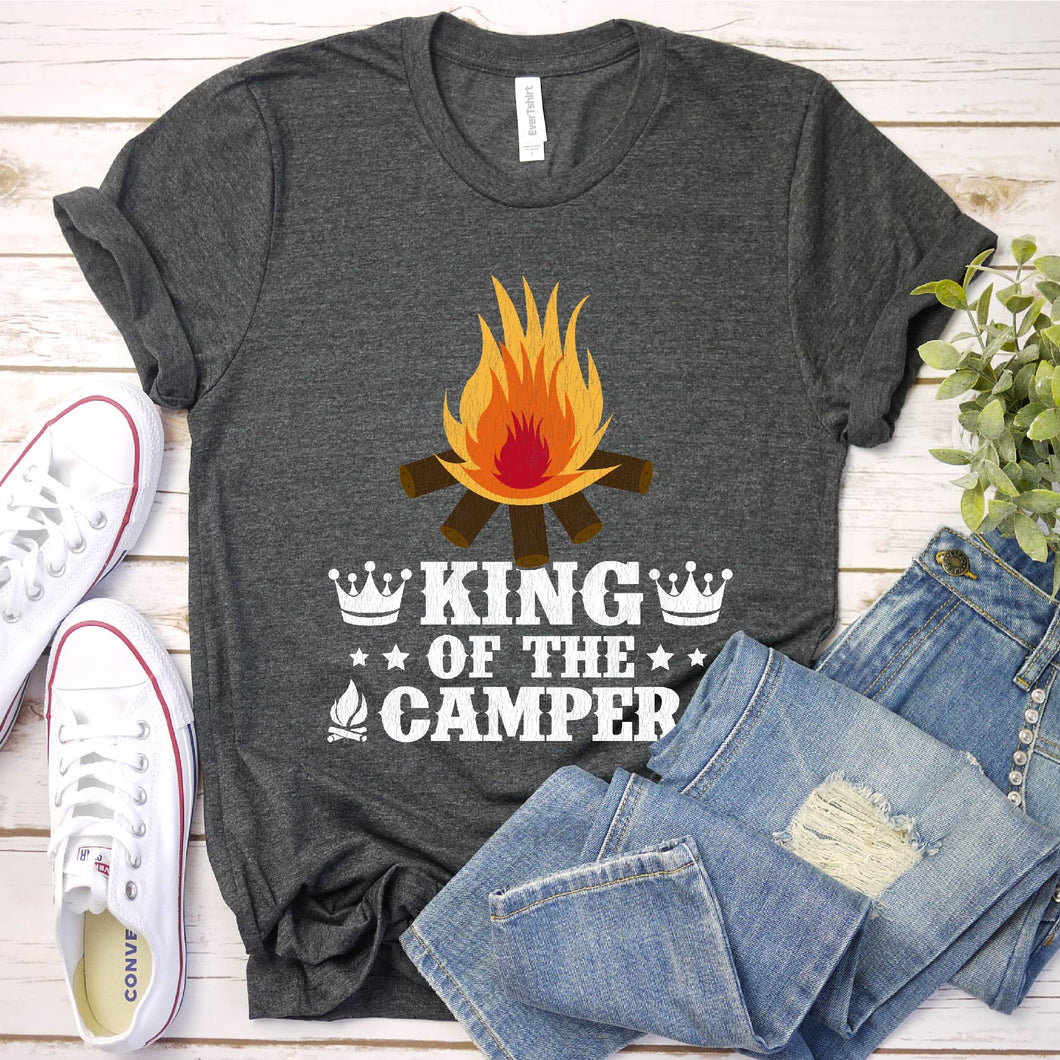 King Of The Camper Funny Quote Camping Saying T-Shirt