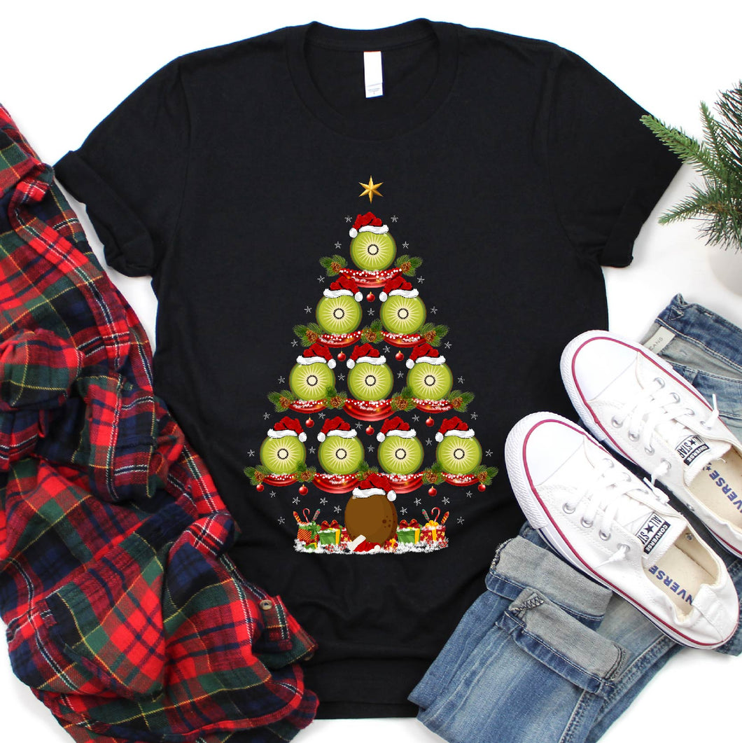 Kiwi Xmas Tree Funny Kiwi Christmas TShirt