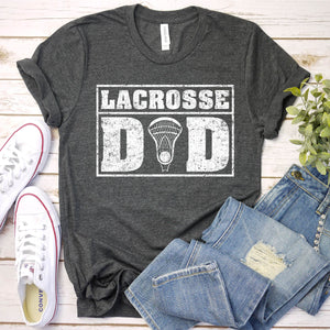 Lacrosse Shirt for Dad LAX Stick Head Father's Day T-shirt