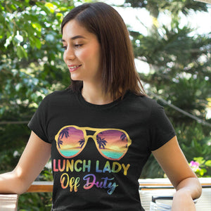 Summer Vacation Lunch Lady Off Duty Tie Dye T-Shirt