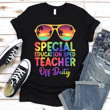 Load image into Gallery viewer, Summer Vacation Special Education Sped Off Duty Tie Dye T-Shirt
