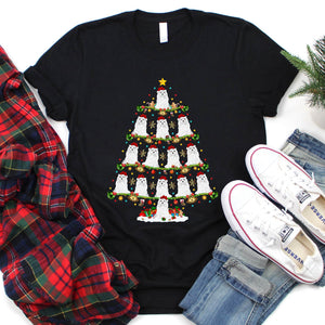 Maltese Dog Xmas Tree Funny Maltese Dog Christmas T-Shirt