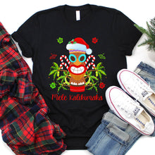 Load image into Gallery viewer, Merry Christmas Hawaiian Tiki Santa Mele Kalikimaka Christmas T-Shirt
